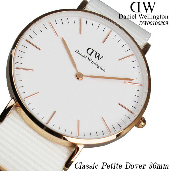 Daniel Wellington Classic Dover White Dial White Nylon Strap Watch For Women - DW00100309 Buy Now By Daniel Wellington