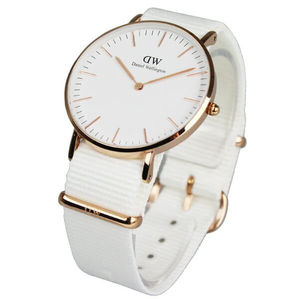 Daniel Wellington Classic Petite Dover White Dial White Nylon Strap Watch For Women - DW00100311 Buy Now By Daniel Wellington