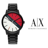 Armani Exchange Cayde Multicolor Dial Black Steel Strap Watch For Men - AX2725 Buy Now By Armani Exchange