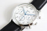 Fossil Neutra Chronograph White Dial Black Leather Strap Watch for Men - FS6023 Buy Now By Fossil