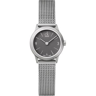 Calvin Klein Minimal Grey Dial Silver Mesh Bracelet Watch for Men - K3M51154 Buy Now By Calvin Klein