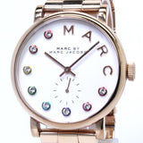 Marc Jacobs Baker White Dial Rose Gold Steel Strap Watch for Women - MBM3441 Buy Now By Marc Jacobs