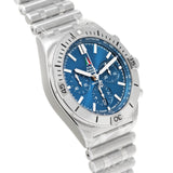 Breitling Chronomat B01 42 Frecce Tricolori Blue Dial Silver Steel Strap Watch for Men - AB01344A1C1A1 Buy Now By Breitling
