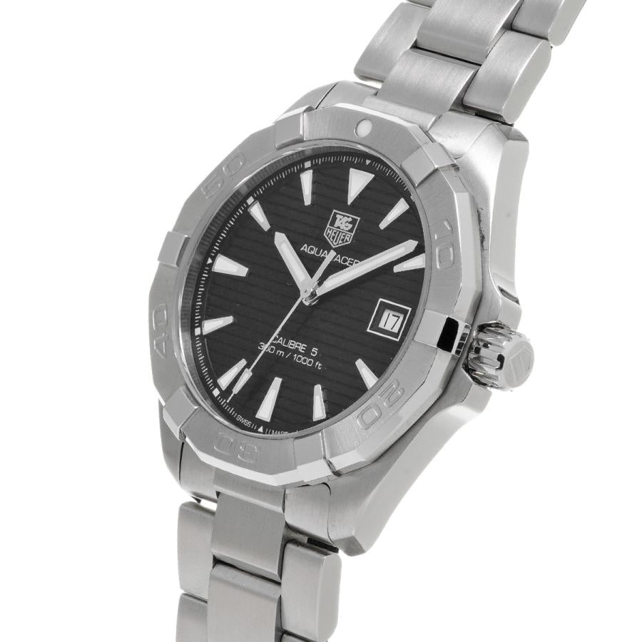Tag Heuer Aquaracer Automatic Black Dial Silver Steel Strap Watch for Men - WAY2110.BA0928 Buy Now By Tag Heuer