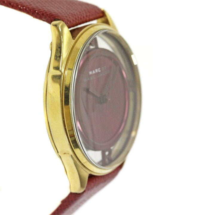 Marc Jacobs Tether Transparent Red Dial Red Leather Strap Watch for Women - MBM1377 Buy Now By Marc Jacobs