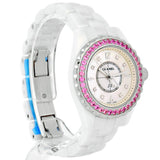 Chanel J12 Quartz Diamonds Mother of Pearl White Dial White Steel Strap Watch for Women - J12 H3243 Buy Now By Chanel