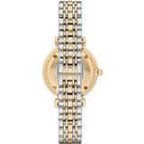 Emporio Armani Gianni T Bar Analog White Dial Two Tone Steel Strap Watch For Women - AR2076 Buy Now By Emporio Armani