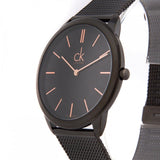 Calvin Klein Minimal Black Dial Black Mesh Bracelet Watch for Men - K3M21421 Buy Now By Calvin Klein