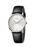 Calvin Klein Posh Silver Dial Black Leather Strap Watch for Men - K8Q311C6 Buy Now By Calvin Klein
