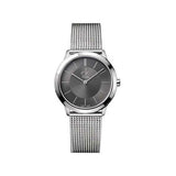 Calvin Klein Minimal Grey Dial Silver Mesh Bracelet Watch for Women - K3M23124 Buy Now By Calvin Klein