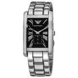 Emporio Armani Classic Analog Black Dial Silver Steel Strap Watch For Men - AR1608 Buy Now By Emporio Armani