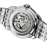 Bulova BVA Dual Aperture Black Dial Silver Steel Strap Watch for Men - 96A119 Buy Now By Bulova