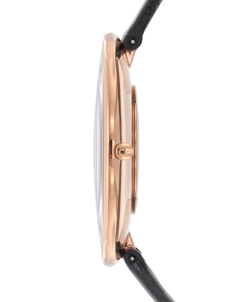 Calvin Klein Full Moon Black Dial Black Leather Strap Watch for Women - K8Y236C1 Buy Now By Calvin Klein