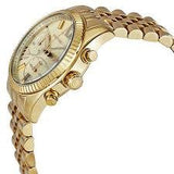 Michael Kors Lexington Chronograph Gold Dial Gold Steel Strap Watch for Women - MK5556 Buy Now By Michael Kors