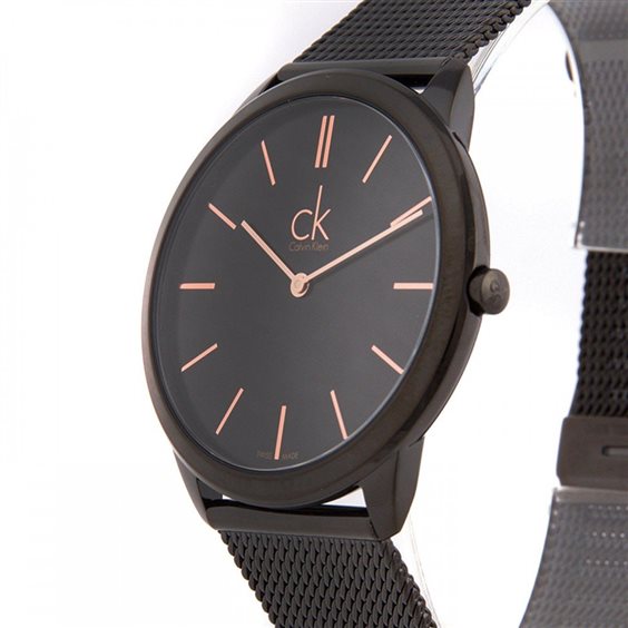 Calvin Klein High Noon Quartz Black Dial Black Mesh Bracelet Watch for Men - K8M21421 Buy Now By Calvin Klein