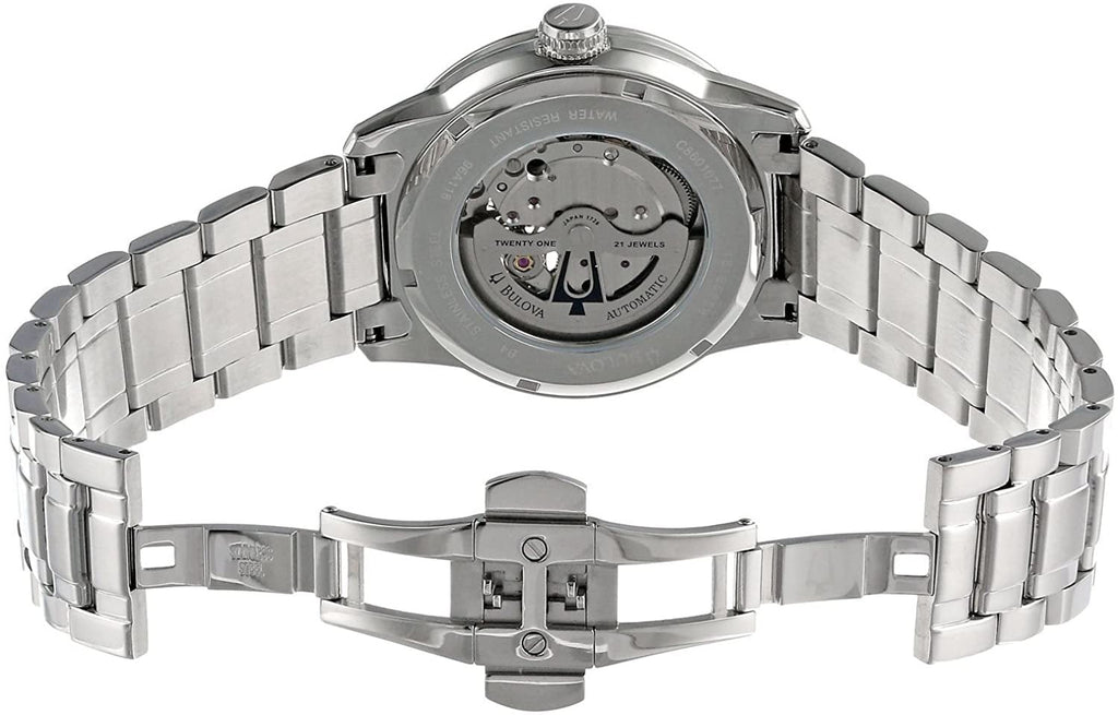 Bulova BVA Series Dual Aperture Silver Dial Silver Steel Strap Watch for Men - 96A118 Buy Now By Bulova