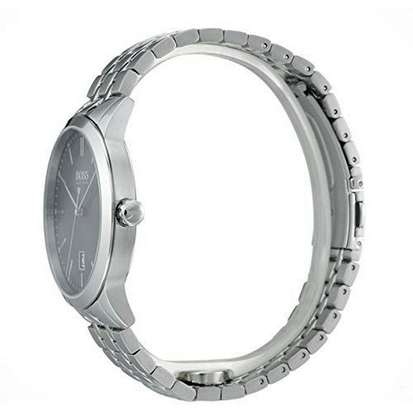 Hugo Boss Officer Black Dial Silver Steel Strap Watch for Men - 1513614 Buy Now By Hugo Boss