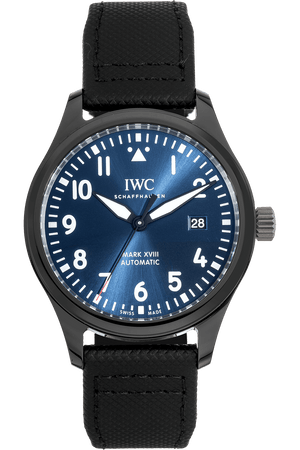 IWC Pilot’s Watch Mark XVIII Edition “Laureus Sport for Good Foundation" Blue Dial Black Nylon Strap Watch for Men - IW324703 Buy Now By IWC