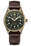 IWC Pilot's Watch Automatic Spitfire Green Dial Brown Leather Strap Watch for Men - IW326802 Buy Now By IWC