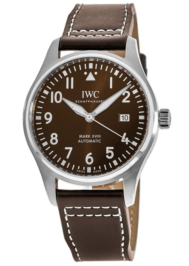 IWC Pilot's Watch Mark XVII Edition "Antoine De Saint Exupery" Brown Dial Brown Leather Strap Watch for Men - IW327003 Buy Now By IWC