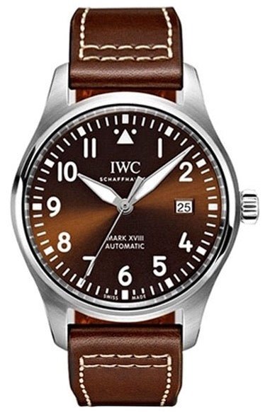 IWC Pilot's Watch Mark XVII Edition "Antoine De Saint Exupery" Brown Dial Brown Leather Strap Watch for Men - IW327003 Buy Now By IWC