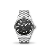 IWC Pilot’s Watch Mark XVIII Black Dial Silver Steel Strap Watch for Men - IW327015 Buy Now By IWC