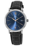 IWC Portofino Automatic Blue Dial Black Leather Strap Watch for Men - IW356523 Buy Now By IWC