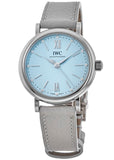 IWC Portofino Automatic Blue Dial Blue Leather Strap Watch for Women - IW357416 Buy Now By IWC