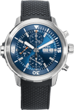 IWC Aquatimer Automatic Chronograph 44mm Blue Dial Black Rubber Strap Watch for Men - IW376805 Buy Now By IWC