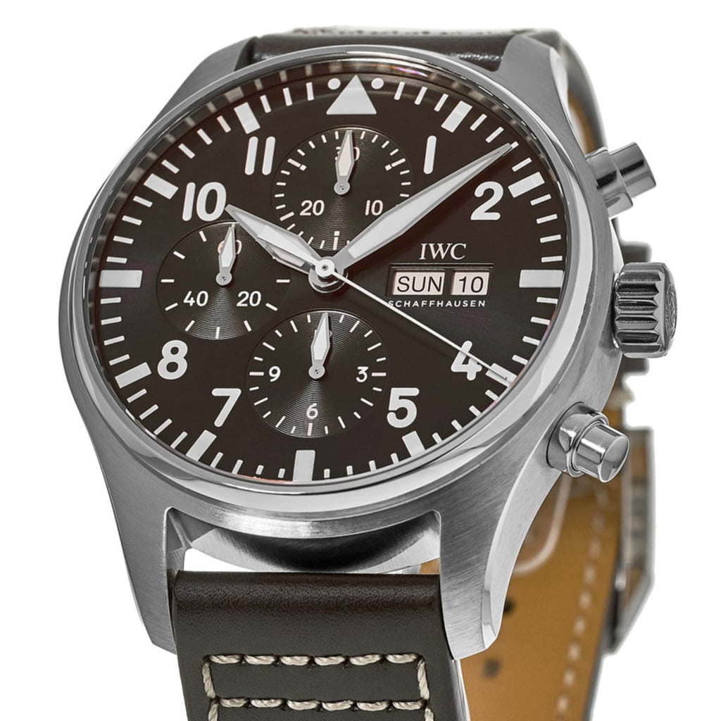 IWC Pilot's Watch Chronograph Edition Brown Dial Brown Leather Strap Watch for Men - IW377713 Buy Now By IWC