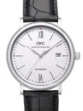 IWC Portofino Automatic White Dial Black Leather Strap Watch for Men - IW356501 Buy Now By IWC