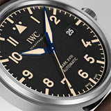 IWC Pilot's Watch Mark XVIII 40mm Black Dial Brown Leather Strap Watch for Men - IW327006 Buy Now By IWC