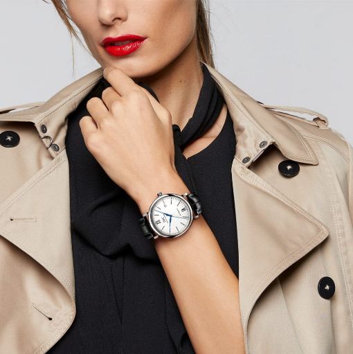 IWC Portofino Automatic '150 Years' Edition Automatic White Dial Black Leather Strap Watch for Men - IW356519 Buy Now By IWC