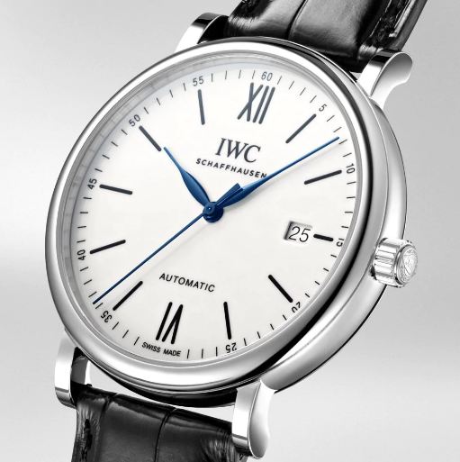 IWC Portofino Automatic '150 Years' Edition Automatic White Dial Black Leather Strap Watch for Men - IW356519 Buy Now By IWC