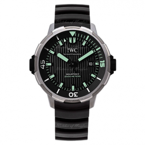 IWC Aquatimer Automatic 2000 Black Dial Black Rubber Strap Watch for Men - IW358002 Buy Now By IWC