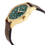 IWC Pilot's Watch Automatic Spitfire Green Dial Brown Leather Strap Watch for Men - IW326802 Buy Now By IWC