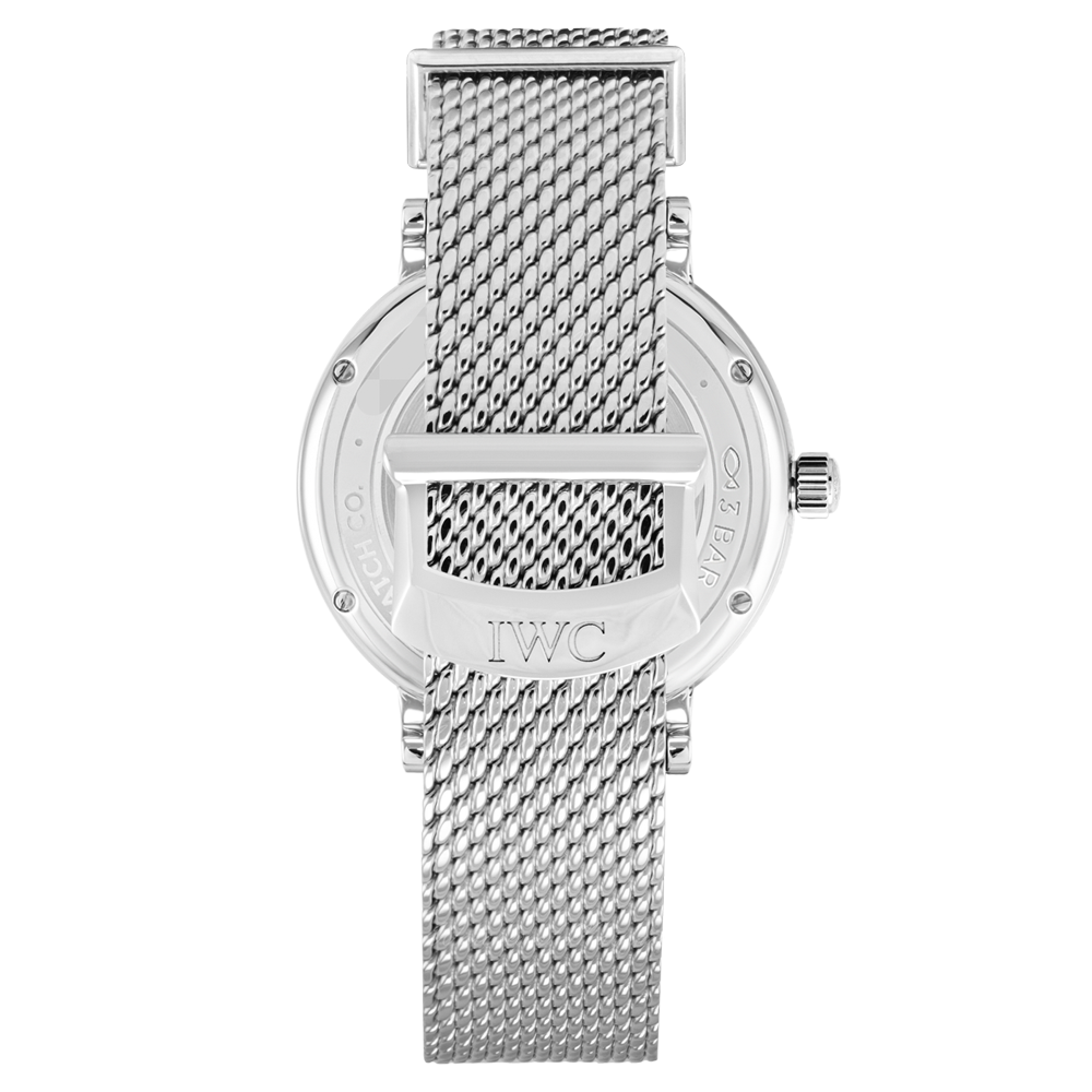 IWC Portofino Automatic Blue Dial Silver Mesh Bracelet Watch for Women - IW357404 Buy Now By IWC