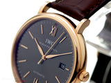 IWC Portofino Automatic Grey Dial Brown Leather Strap Watch for Men - IW356511 Buy Now By IWC