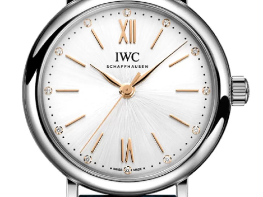 IWC Portofino Automatic Silver Dial Brown Leather Strap Watch for Women - IW357403 Buy Now By IWC