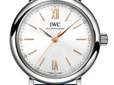 IWC Portofino Automatic Silver Dial Brown Leather Strap Watch for Women - IW357403 Buy Now By IWC
