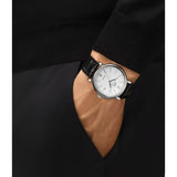 IWC Portofino Automatic White Dial Black Leather Strap Watch for Men - IW356501 Buy Now By IWC