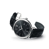 IWC Portofino Automatic Black Dial Black Leather Strap Watch for Men - IW356502 Buy Now By IWC