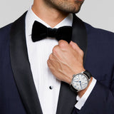 IWC Portofino Chronograph White Dial Black Leather Strap Watch for Men - IW391024 Buy Now By IWC