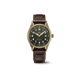 IWC Pilot's Watch Automatic Spitfire Green Dial Brown Leather Strap Watch for Men - IW326802 Buy Now By IWC