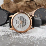 Emporio Armani Meccanico Skeleton Silver Dial Black Leather Strap Watch For Men - AR60031 Buy Now By Emporio Armani