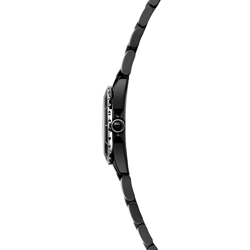 Chanel J12 Diamonds Black Dial Black Steel Strap Watch for Women - J12 H2569 Buy Now By Chanel