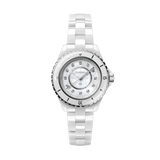 Chanel J12 Quartz Diamonds White Dial White Steel Strap Watch for Women - J12 H3110 Buy Now By Chanel