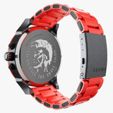 Diesel Mr Daddy 2.0 Chronograph Black Dial Red Silicone Strap Watch For Men - DZ7370 Buy Now By Diesel