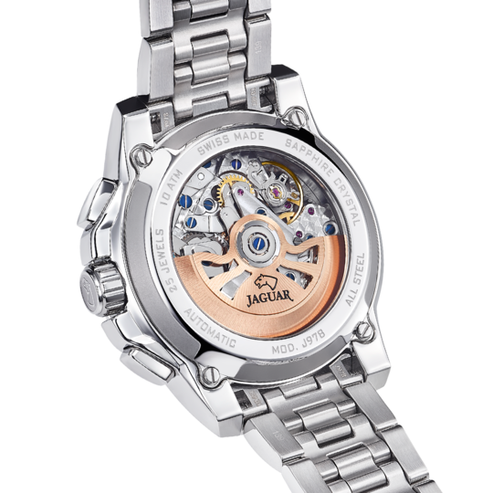 Fossil Townsman Automatic Skeleton White Dial Two Tone Steel Strap Watch for Men - ME3075 Buy Now By Fossil