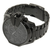 Diesel Mega Chief Chronograph Black Dial Black Steel Strap Watch For Men - DZ4355 Buy Now By Diesel